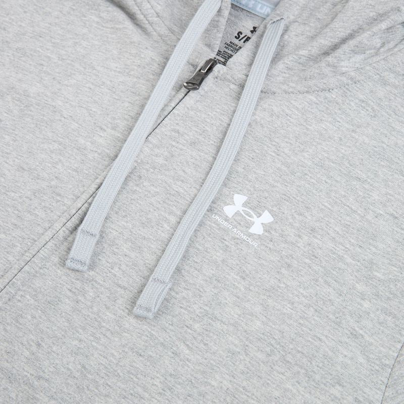 Felpa donna Under Armour Sport Terry FZ mod gray light heather/white 3