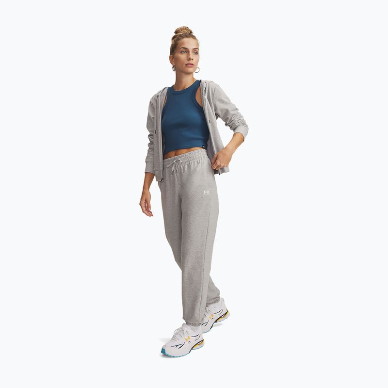 Pantaloni da donna Under Armour Sport Terry Jogger Mod grey light heather/white 2