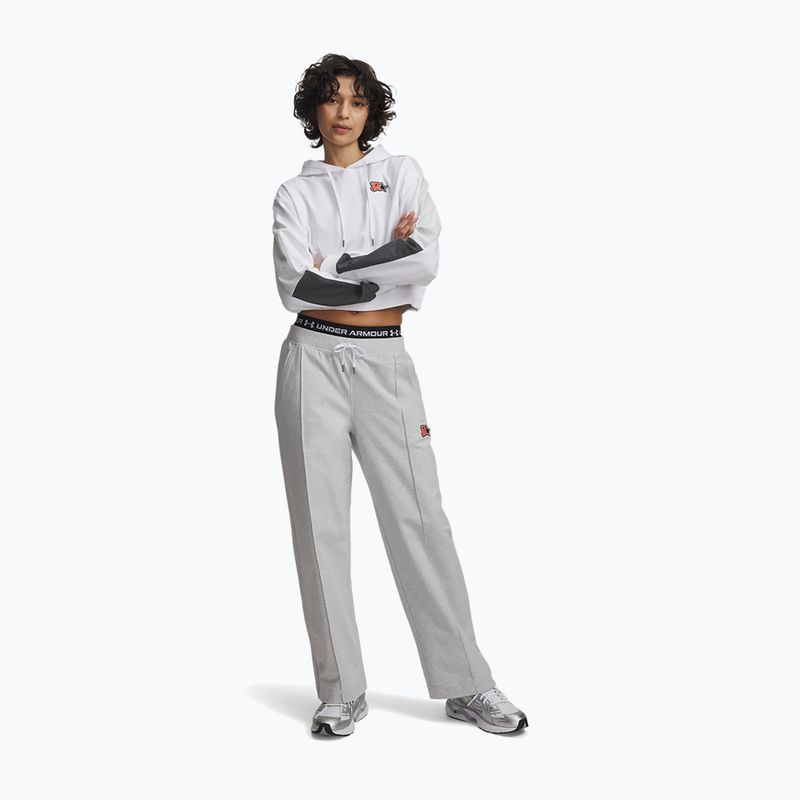 Pantaloni da donna Under Armour Sport Terry Trend halo gray light heather/black 2