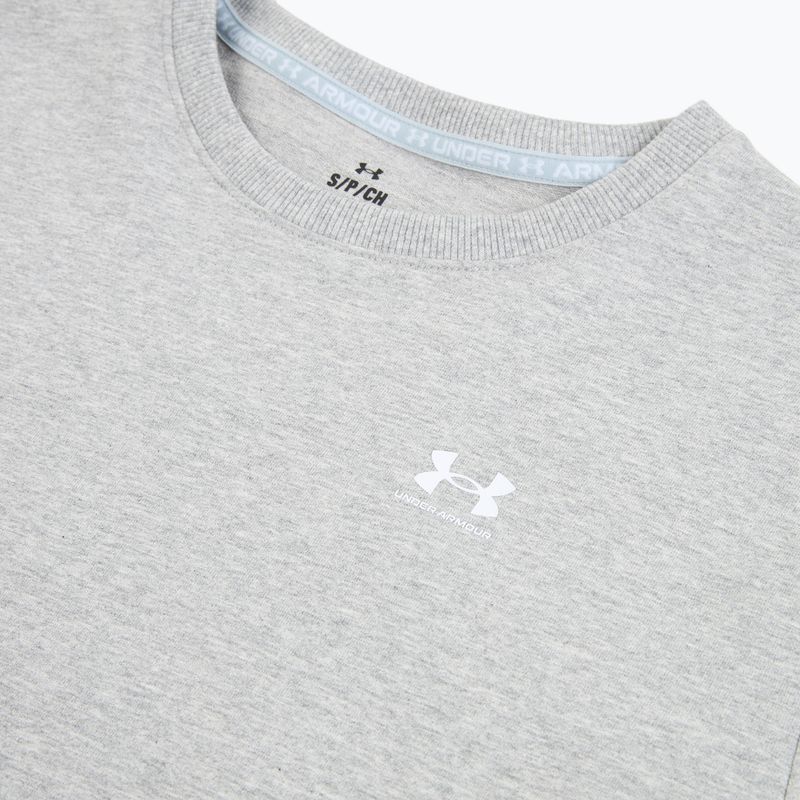 Felpa donna Under Armour Sport Terry Crew mod gray light heather/white 3
