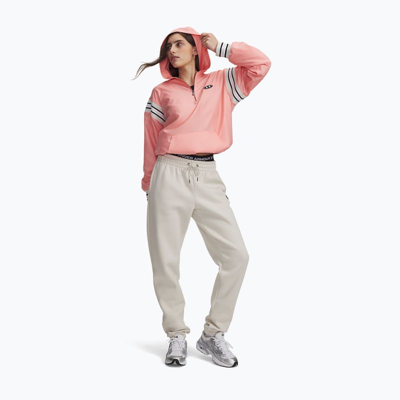 Pantaloni da donna Under Armour Icon Fleece Nov Jogger summit white/white 2