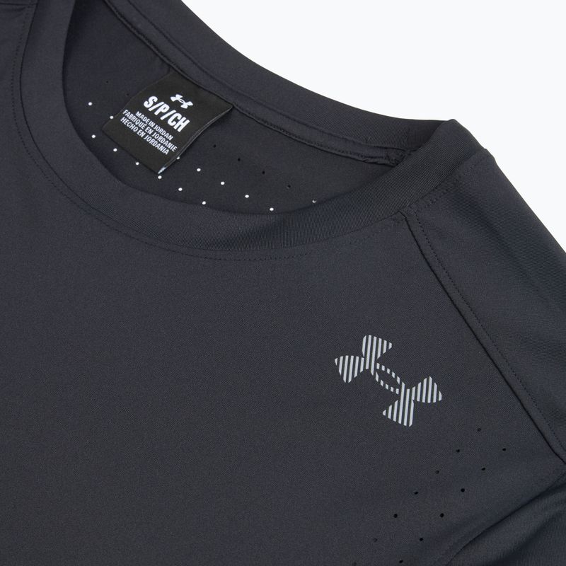 Maglietta da running da uomo Under Armour Velociti Pro black/black/metallic silver 3