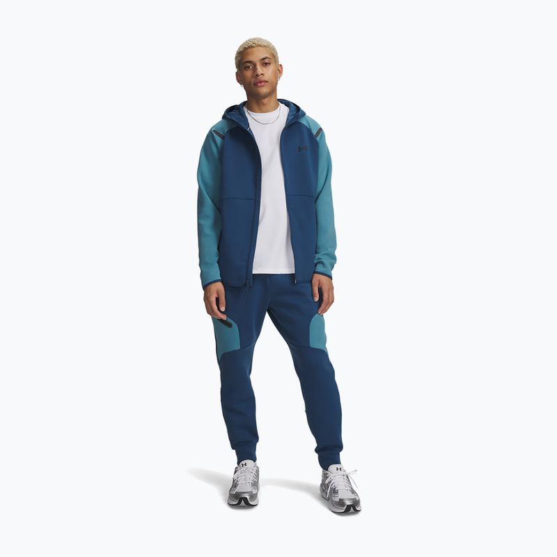Pantaloni da uomo Under Armour Unstoppable Fleece wham blue/boundless blue/black 2
