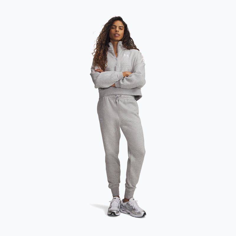 Pantaloni da donna Under Armour Icon Fleece Jogger mod gray light heather/white 2