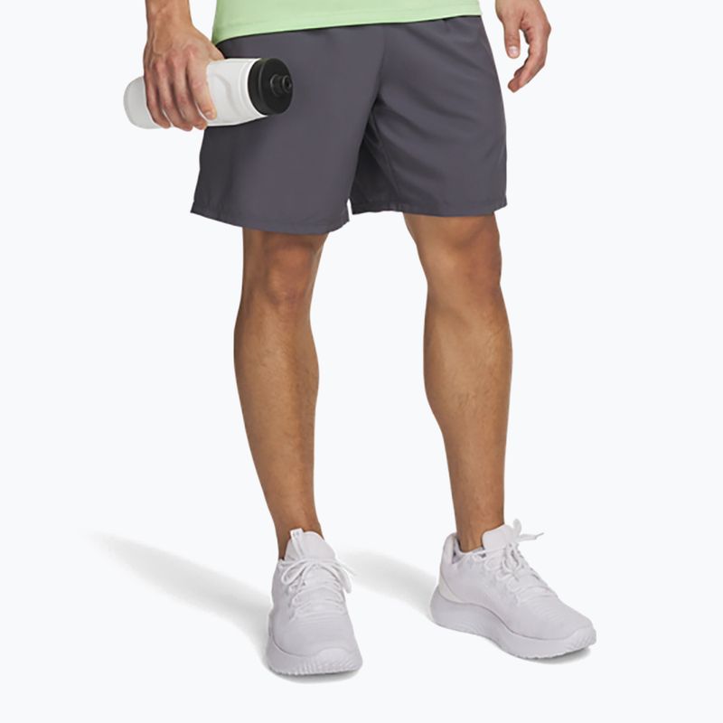 Pantaloncini da allenamento uomo Under Armour Tech Sport castlerock/lumos lime
