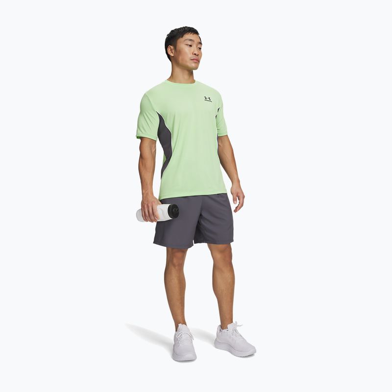 Pantaloncini da allenamento uomo Under Armour Tech Sport castlerock/lumos lime 2