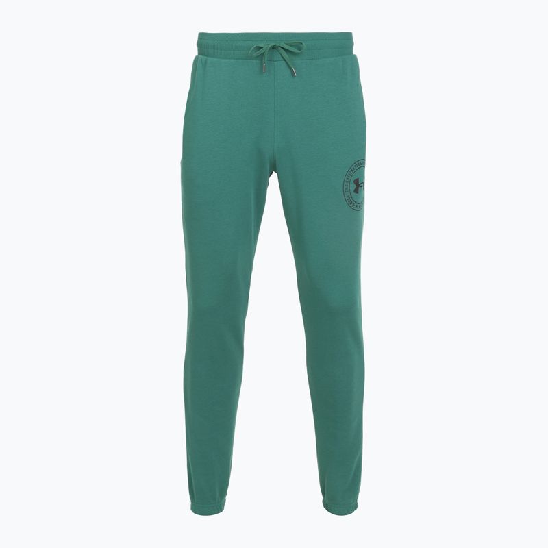 Pantaloni da uomo Under Armour Rival LW Graphic Jogger rack green/black