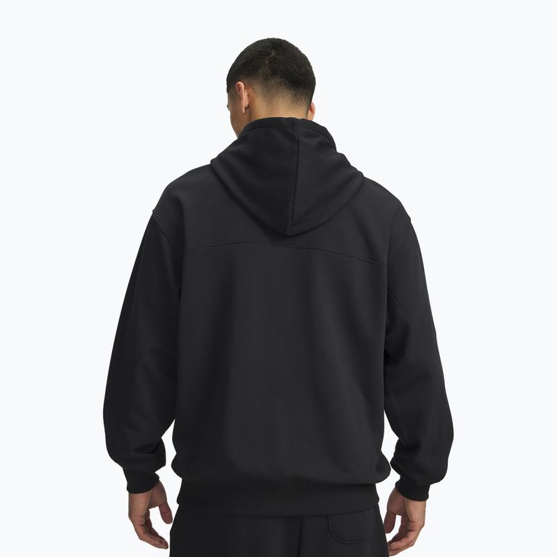 Felpa uomo Under Armour Rival LW Graphic Hoodie Black/Black 2