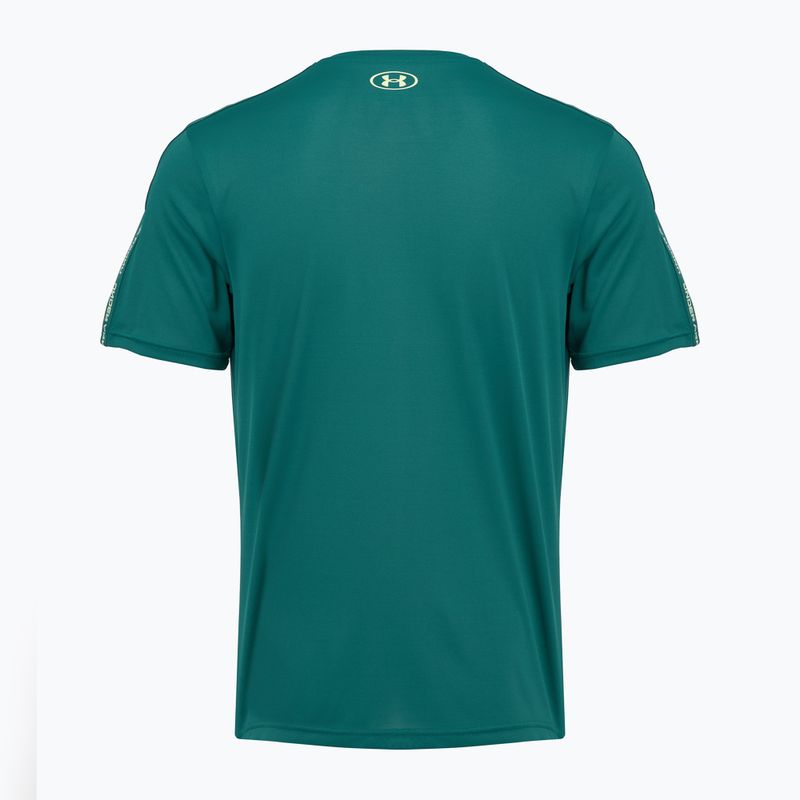 T-shirt da allenamento uomo Under Armour Tech Taping rack green/fade green 5