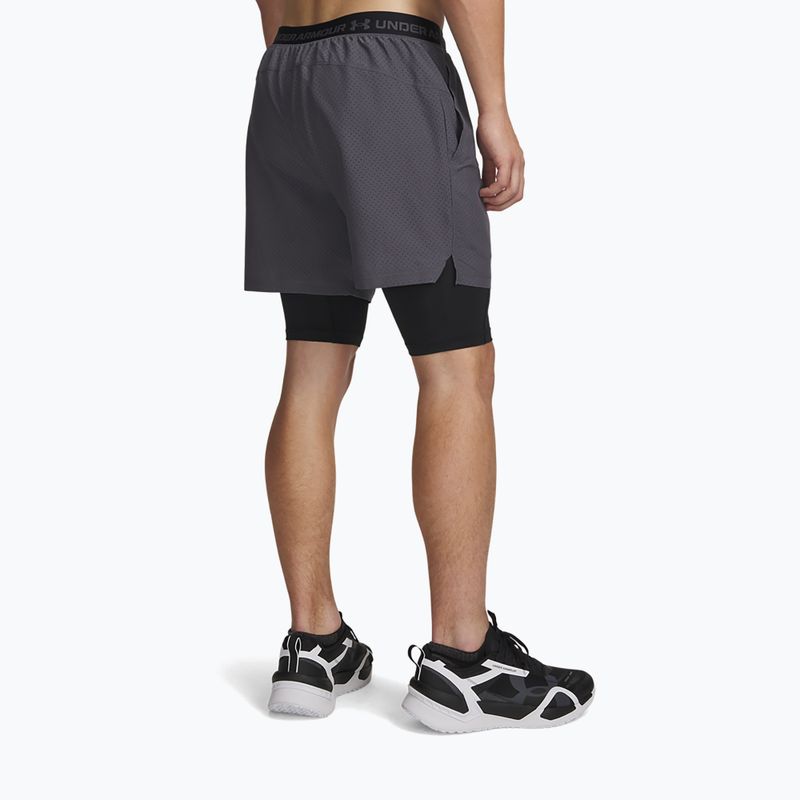 Pantaloncini da allenamento uomo Under Armour Vanish Woven 2.0 2IN1 Shorts castlerock/black 3