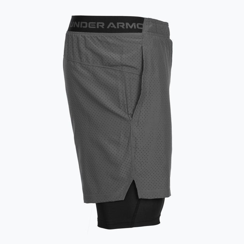 Pantaloncini da allenamento uomo Under Armour Vanish Woven 2.0 2IN1 Shorts castlerock/black 7