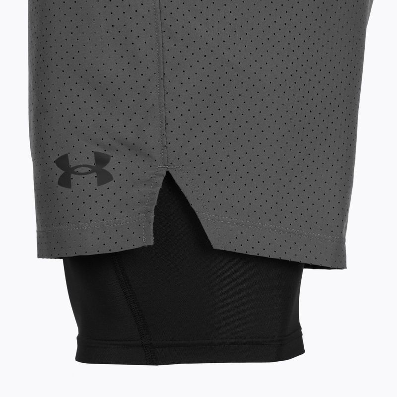 Pantaloncini da allenamento uomo Under Armour Vanish Woven 2.0 2IN1 Shorts castlerock/black 8