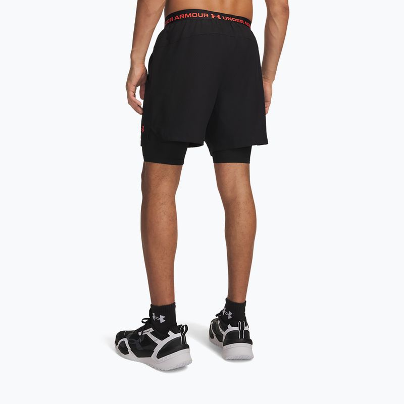 Pantaloncini da allenamento uomo Under Armour Vanish Woven 2.0 2IN1 Shorts ultimate black/venom red/venom red 3