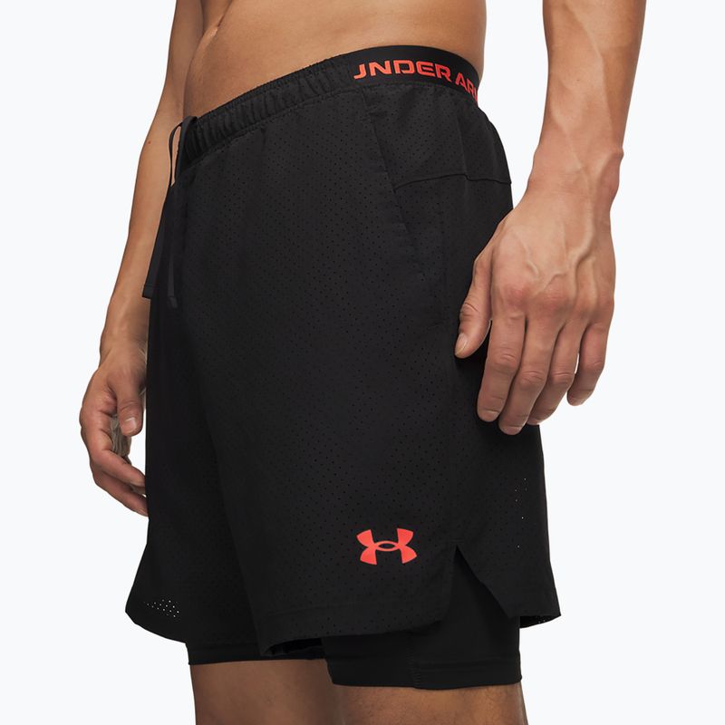 Pantaloncini da allenamento uomo Under Armour Vanish Woven 2.0 2IN1 Shorts ultimate black/venom red/venom red 4