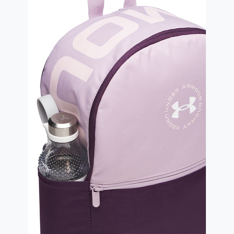 Zaino urbano Under Armour Essential Printed Backpack mauve pink/purple echo/white 4