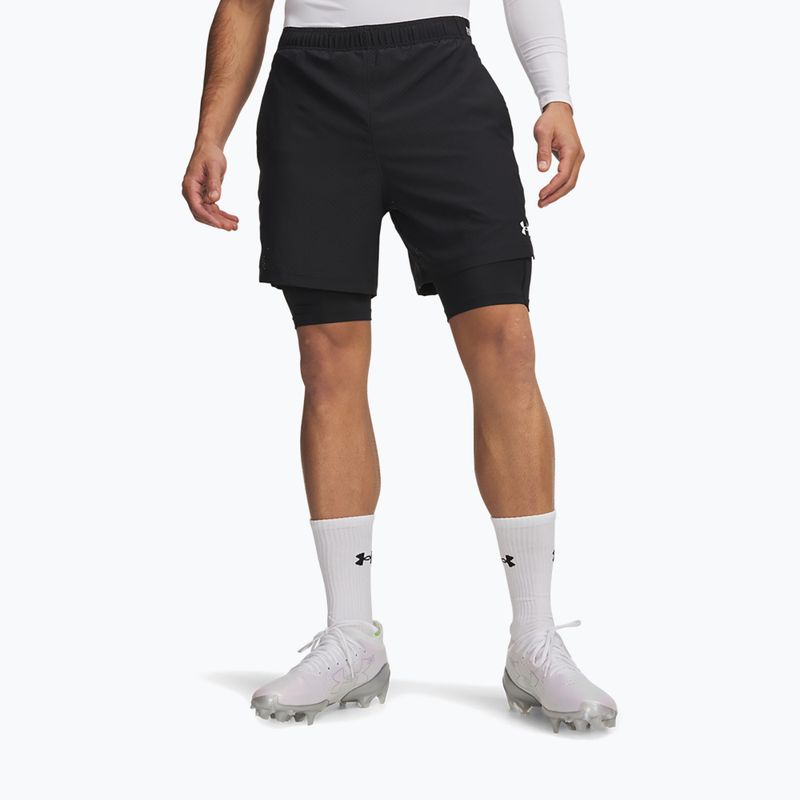 Pantaloncini da allenamento uomo Under Armour Vanish Woven 2.0 2IN1 Shorts black/white