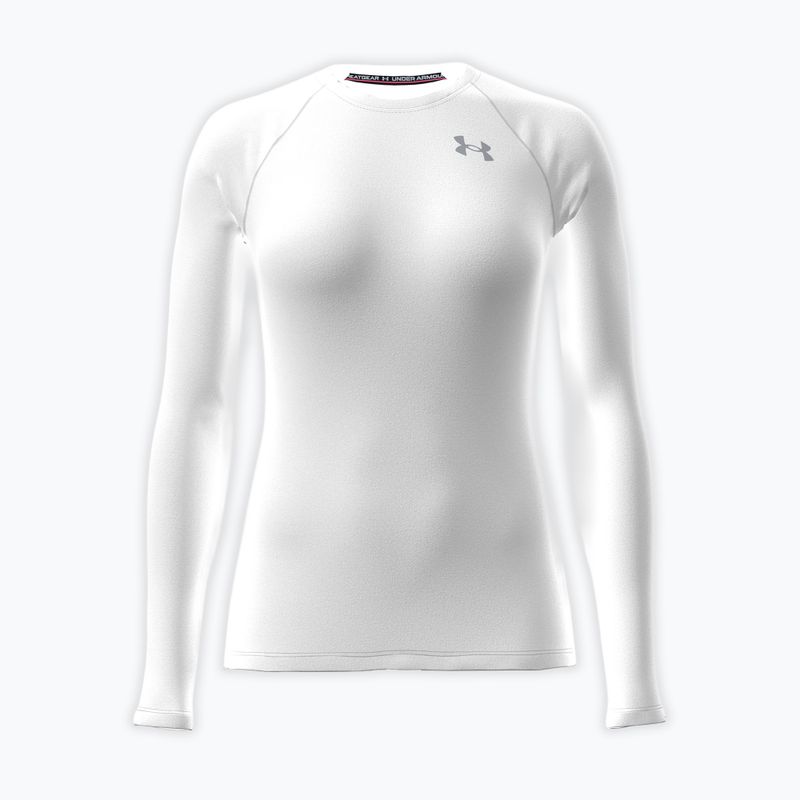 Longsleeve da allenamento da donna Under Armour HG Authentics Comp LS white/halo gray