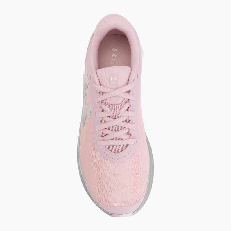 Scarpe da corsa donna Under Armour Chase prime pink/metallic silver/white 5