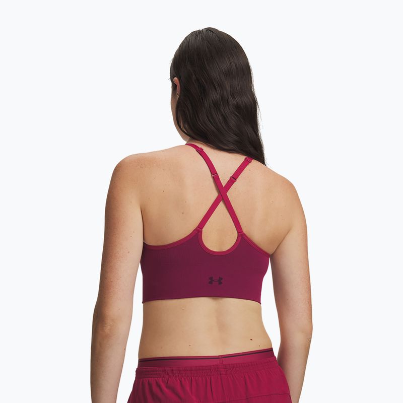Reggiseno sportivo Under Armour Vanish Seamless Low claret/ox blood 2