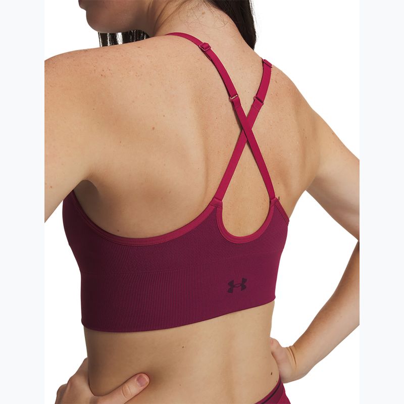 Reggiseno sportivo Under Armour Vanish Seamless Low claret/ox blood 3