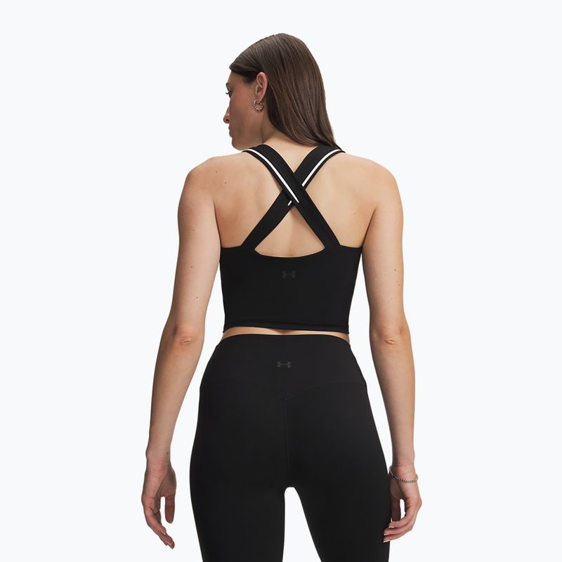 Maglia da allenamento donna Under Armour Meridian Contour Tank ultimate black/white/ultimate black 2