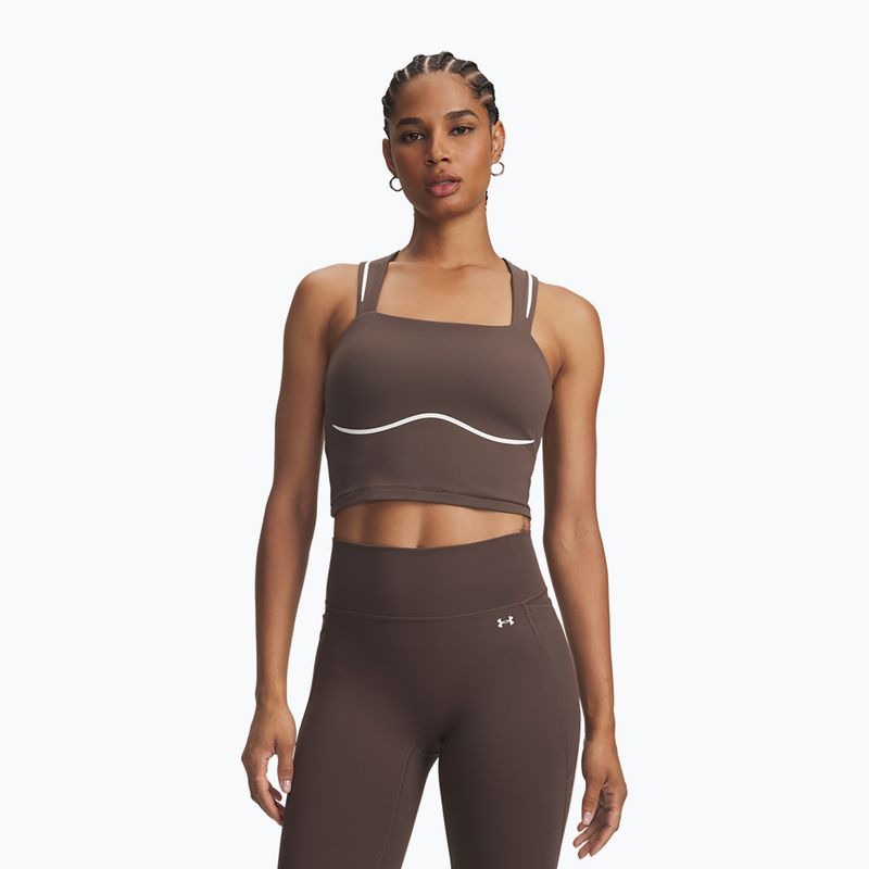 Maglia da allenamento donna Under Armour Meridian Contour Tank peppercorn/white/peppercorn