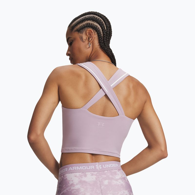 Maglia da allenamento donna Under Armour Meridian Contour Tank mauve pink/white/mauve pink 2