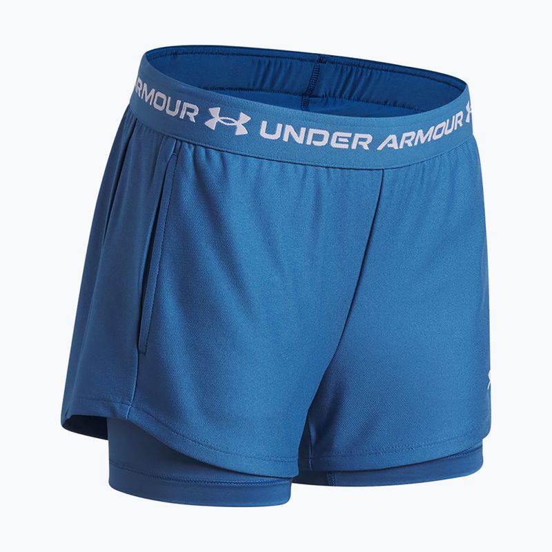 Pantaloncini da allenamento per bambini Under Armour UA Tech Play Up 2IN1 Shorts aegean blue/white 3