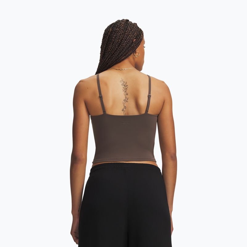 Maglia da allenamento donna Under Armour Meridian Support Tank peppercorn/peppercorn 2