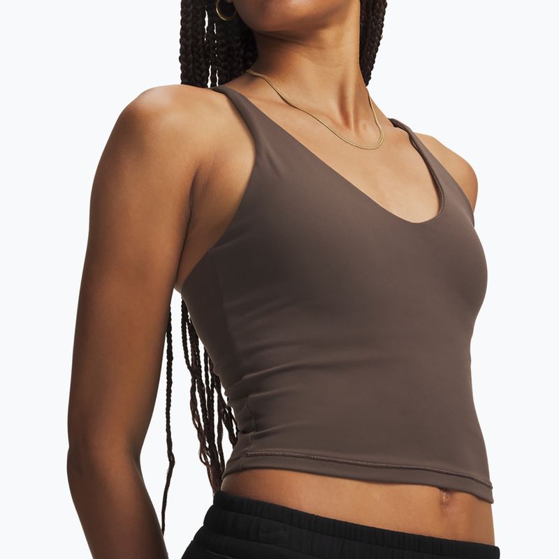 Maglia da allenamento donna Under Armour Meridian Support Tank peppercorn/peppercorn 3