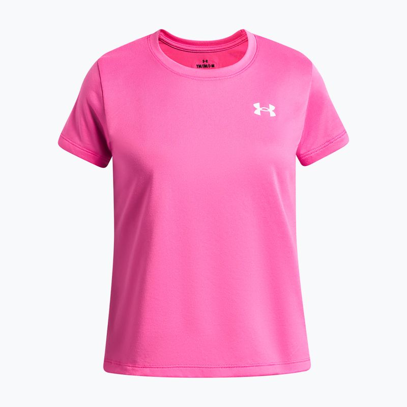 Maglia da allenamento bambino Under Armour Tech SSC SS pink frenzy/white