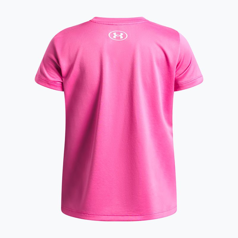 Maglia da allenamento bambino Under Armour Tech SSC SS pink frenzy/white 2