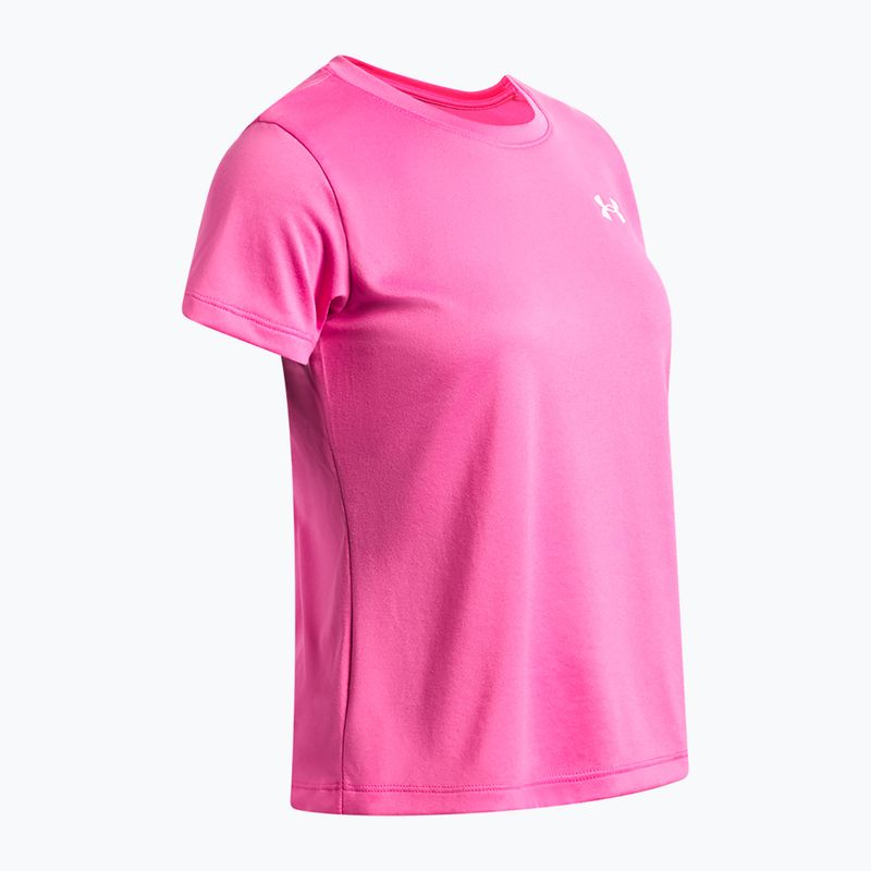 Maglia da allenamento bambino Under Armour Tech SSC SS pink frenzy/white 3