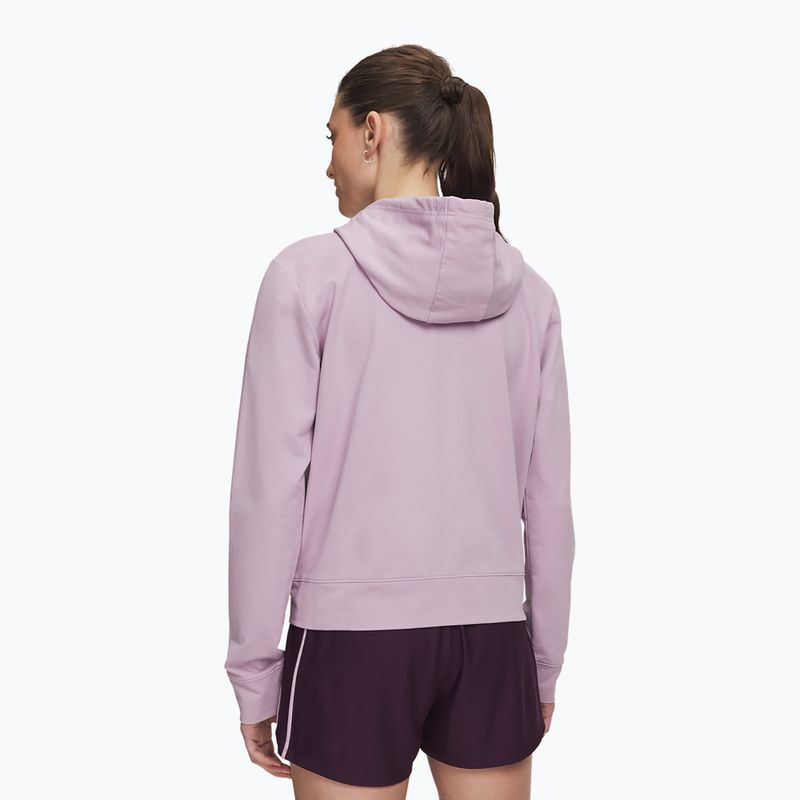 Felpa donna Under Armour Sport Terry FZ mauve pink/white 2