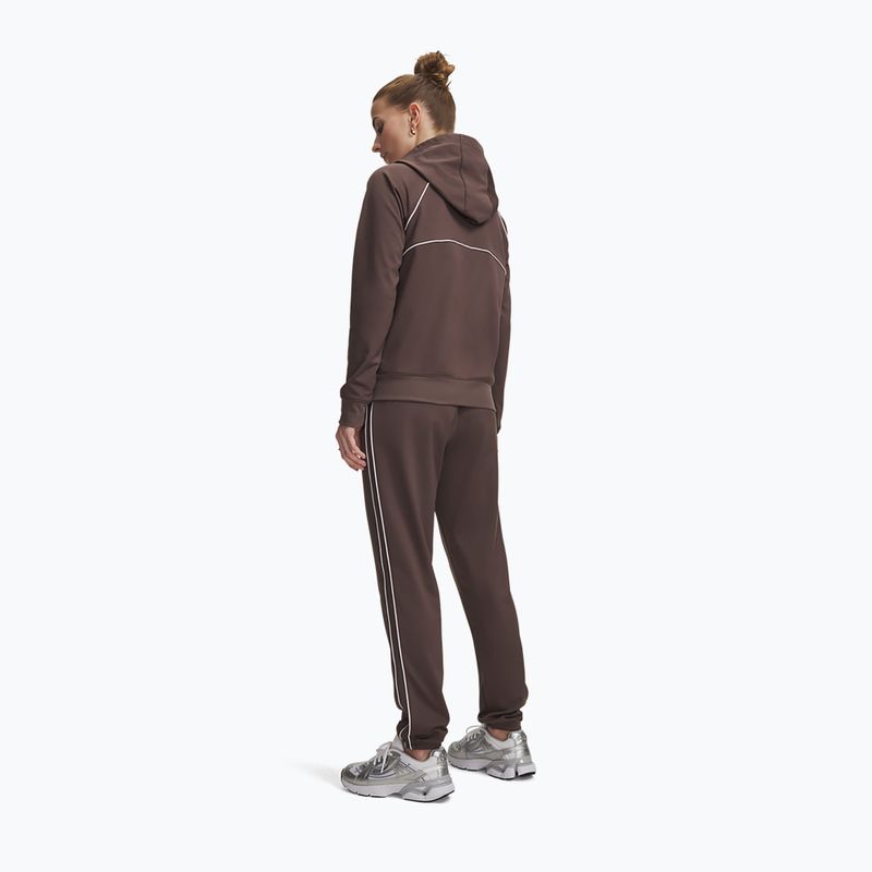 Tuta da donna Under Armour Rival Tricot Tracksuit HD peppercorn/white 2