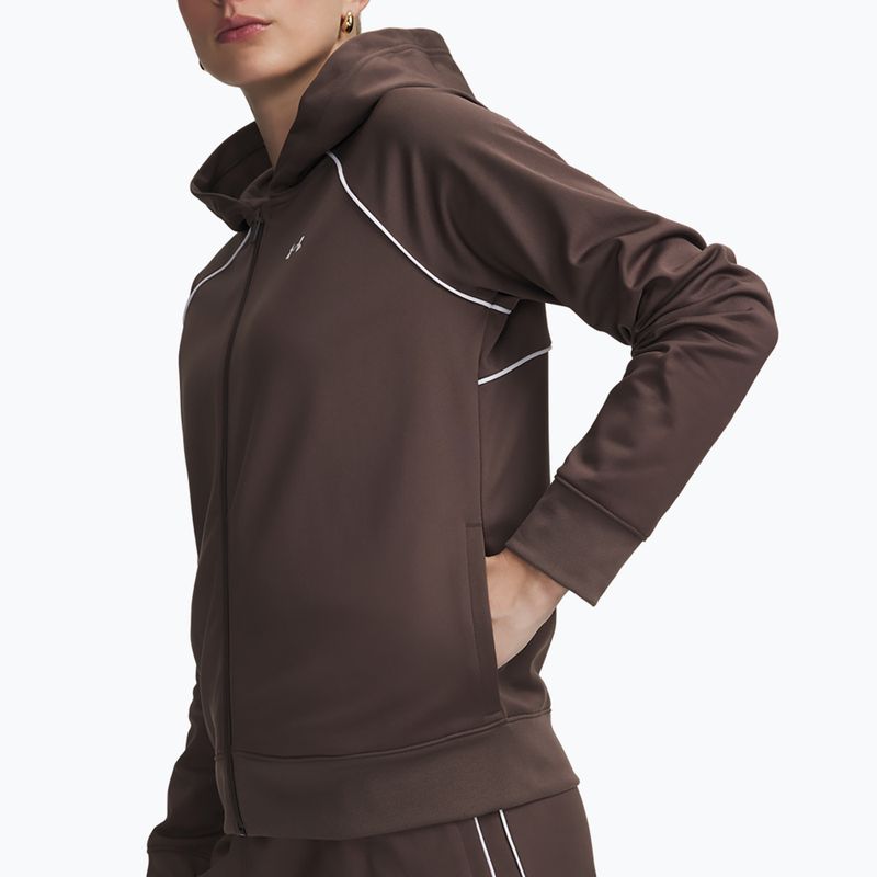 Tuta da donna Under Armour Rival Tricot Tracksuit HD peppercorn/white 3