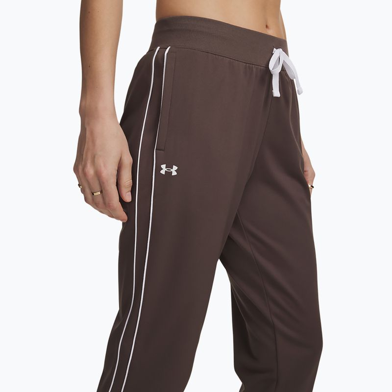 Tuta da donna Under Armour Rival Tricot Tracksuit HD peppercorn/white 4