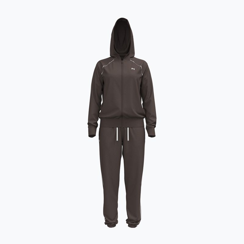 Tuta da donna Under Armour Rival Tricot Tracksuit HD peppercorn/white 5
