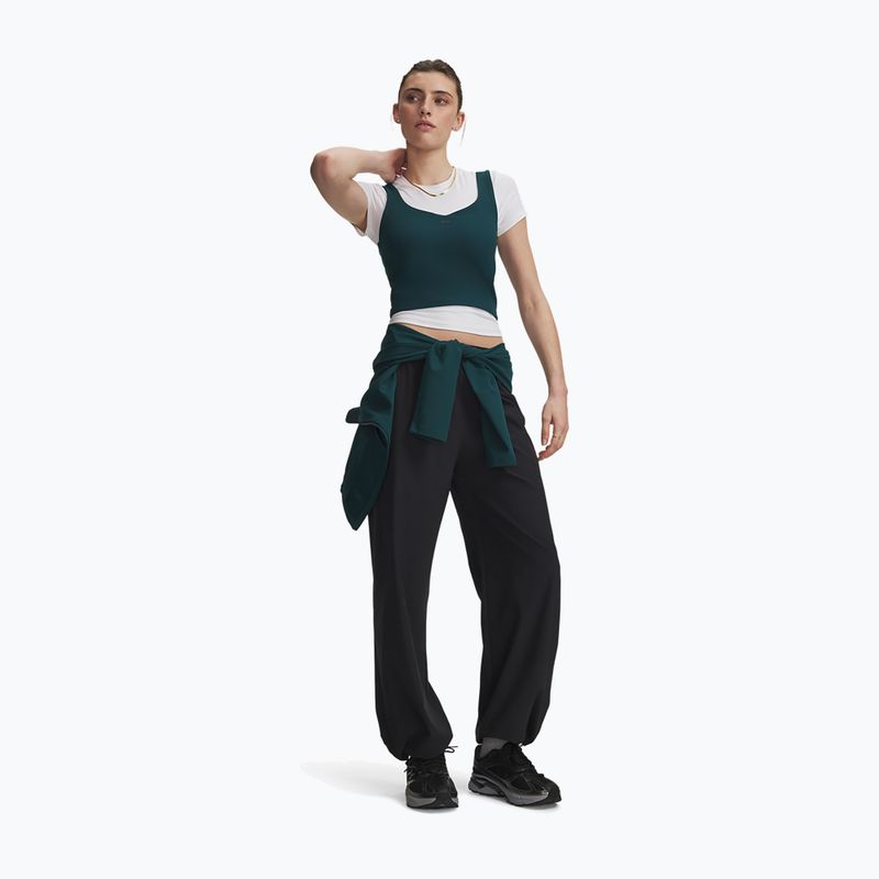 Pantaloni da allenamento da donna Under Armour Rival Woven Core Pants black/white 2