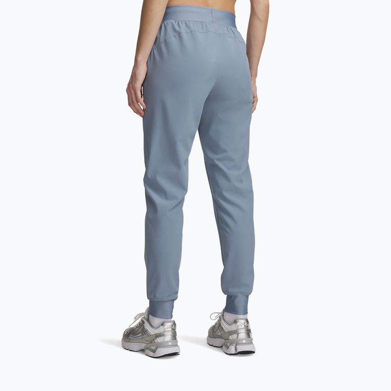 Pantaloni da allenamento da donna Under Armour Sport High Rise Woven Pant blue wind/black 3
