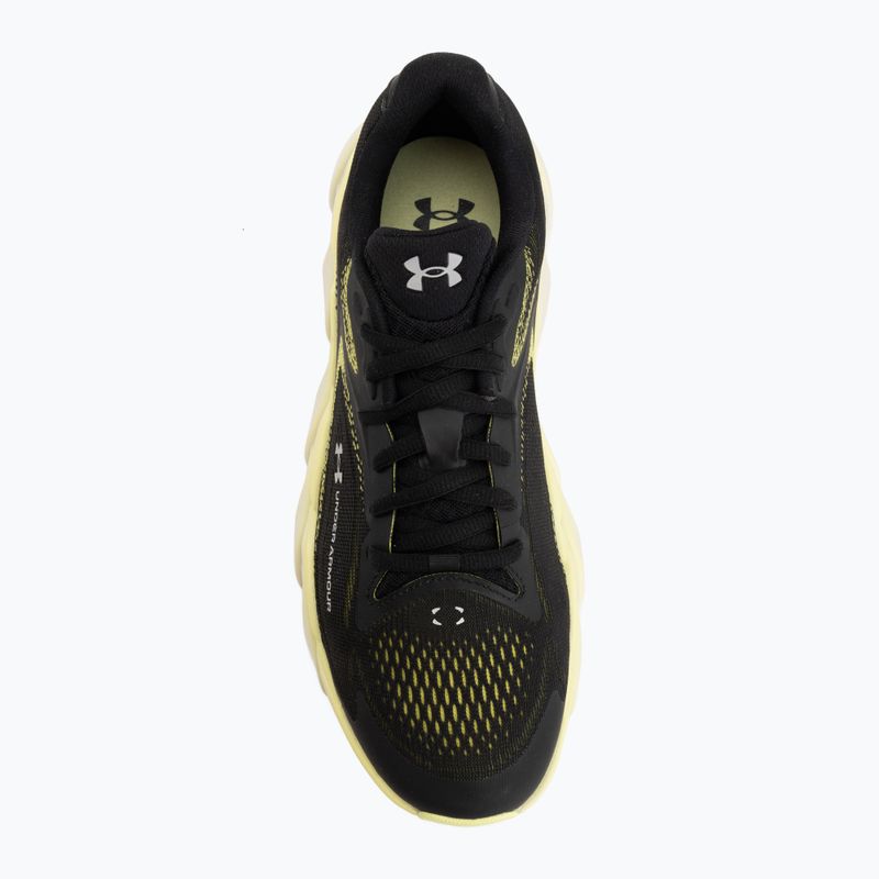 Scarpe da corsa uomo Under Armour Halo Runner 2 Ultimate Black/Sonic Yellow/Metallic Silver 5