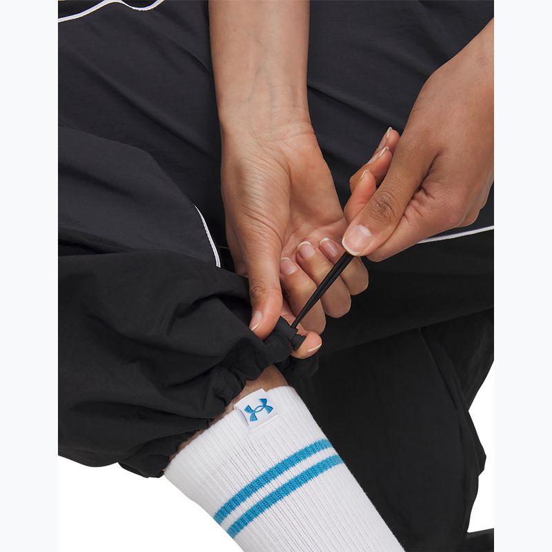Pantaloni da donna Under Armour Unstoppable Woven Wind ultimate black/anthracite/anthracite 4