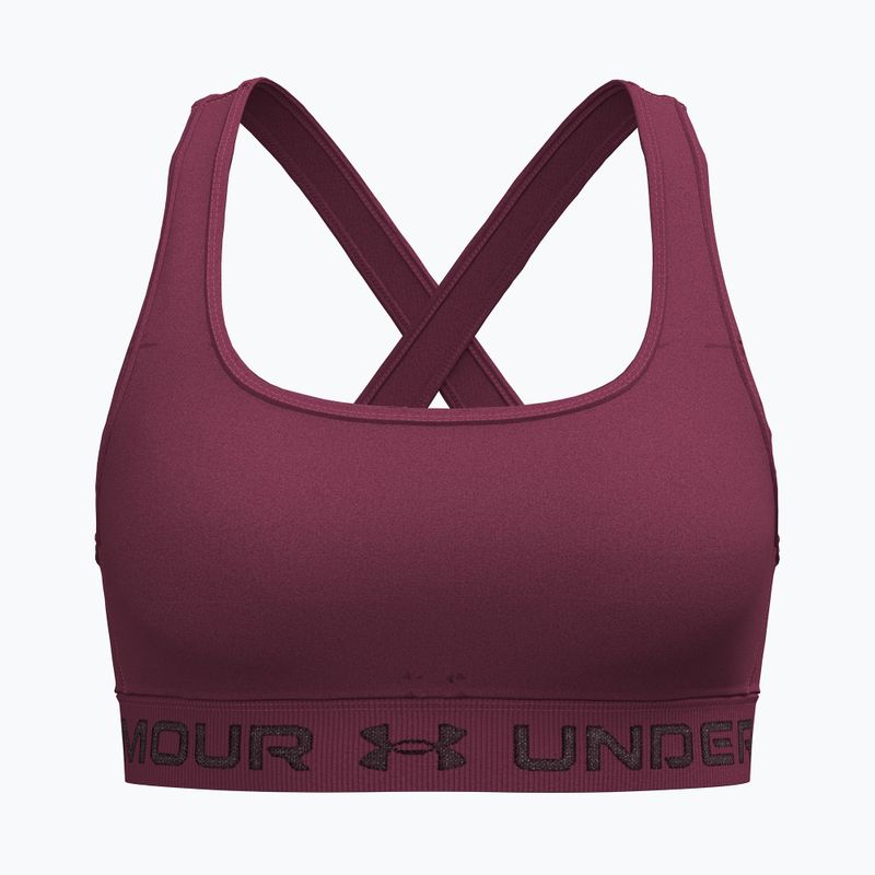 Reggiseno sportivo Under Armour Crossback Mid claret/ox blood