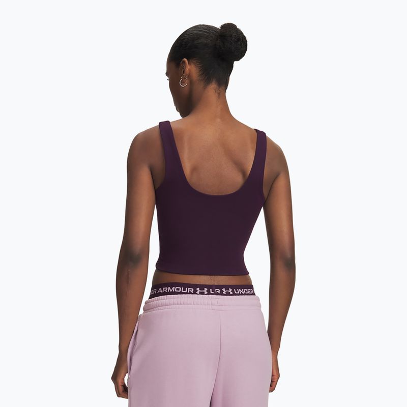 Maglia da allenamento donna Under Armour Motion Tank purple echo/mauve pink 2