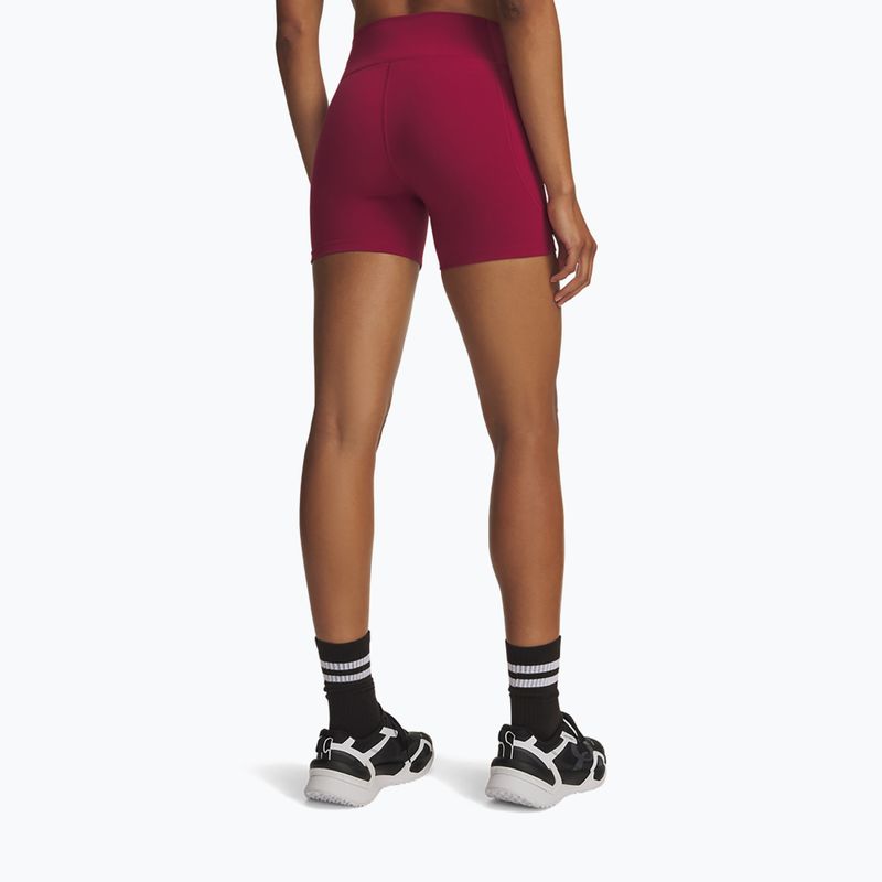 Pantaloncini da allenamento da donna Under Armour Motion Middy claret/ox blood 3