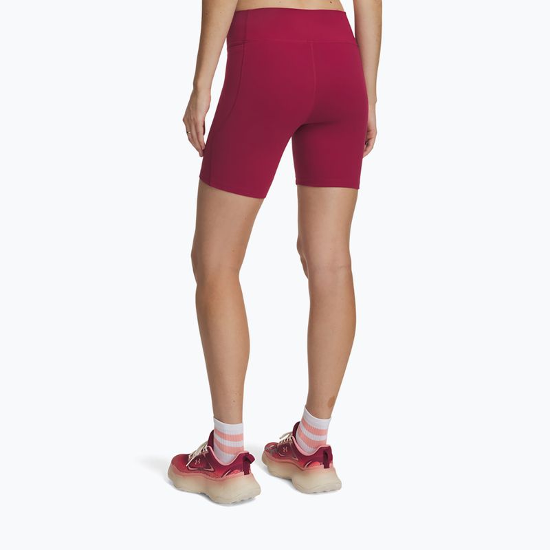 Pantaloncini da allenamento da donna Under Armour Motion Bike Shorts claret/ox blood 3