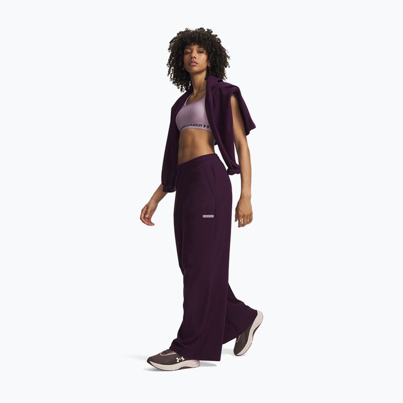 Pantaloni da allenamento da donna Under Armour Performance Fleece Pants purple echo/purple echo 2
