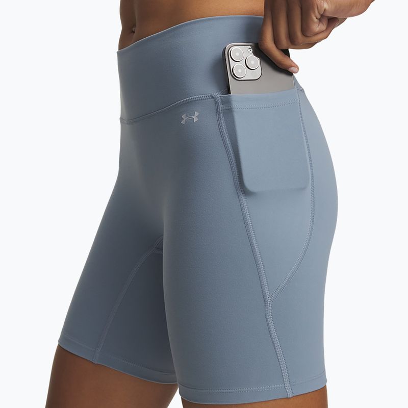 Pantaloncini da allenamento da donna Under Armour Motion Bike Shorts blue wind/blue fog 4