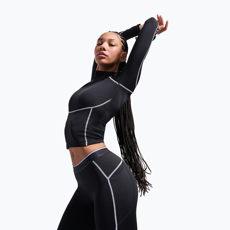 Longsleeve da allenamento da donna Under Armour ColdGear Elite Mock ultimate black/reflective 5