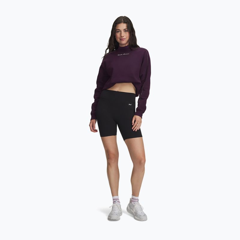 Pantaloncini da allenamento da donna Under Armour Motion Bike Shorts ultimate black/white 2